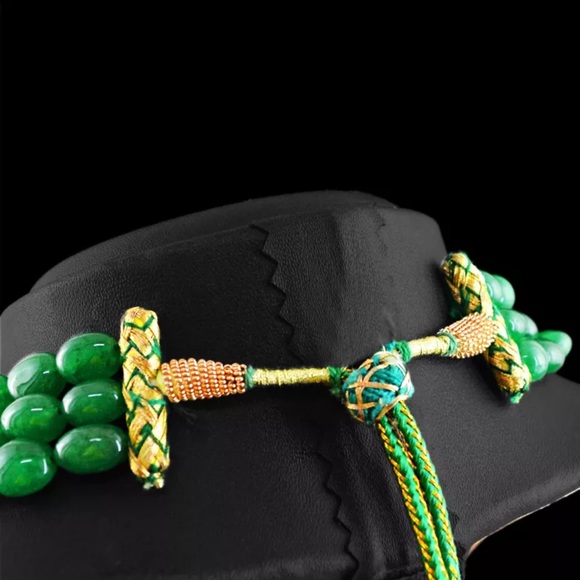 Earth mined EMERALD necklace - Picture 3 of 3
